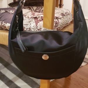 Coach Black Nylon Hobo Bag